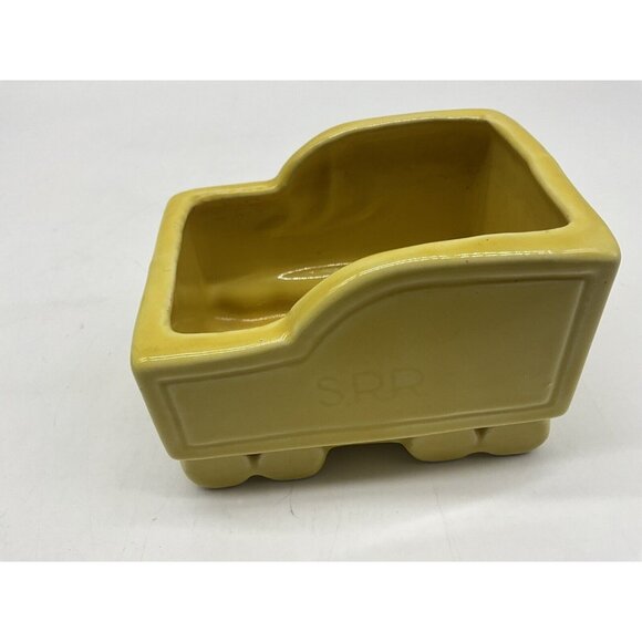 Shawnee Vintage 4 Piece Pottery S.R.R. Train Engine and Cars Planter Set MCM - Picture 15 of 16